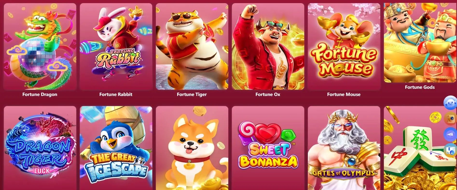 pesgslot featured game showcase